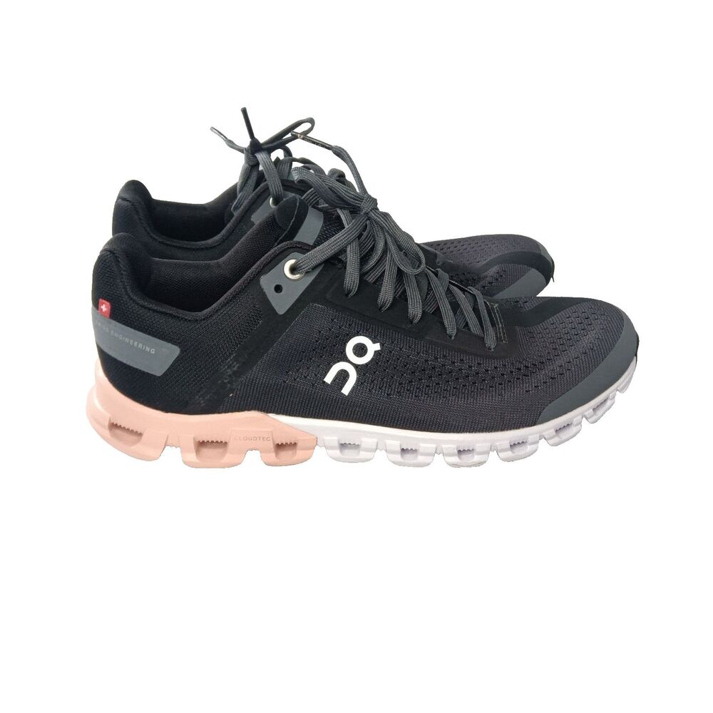 On Running Cloudflow 3.0 Shoes Women's Size 7 Sneakers Rock Grey Rose